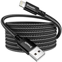 Dreaazhi Extra LongCharger Cable for iPhone Fast Charge Braided Compatible with iPhone14/13/12/11/Pro/Xs Max/X/8/7/Plus/6S/6/SE/5S Lightning to USB Cable etc