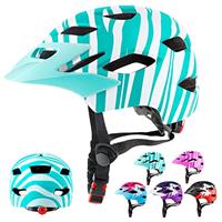 RaMokey Kids Helmet, Kids Bike Helmet for Boys Girls Age 5-14, Light Weight Cycling Helmet Mountain Bicycle Helmet with Taillight Adjustable Dial Removable Visor(50-56CM)
