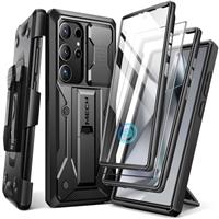 Tongate Compatible with Samsung Galaxy S24 Ultra Case, [Bulit-in Screen Protector & Slide Camera