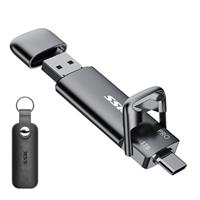 SSK SSD Dual USB C Stick Up to 1000MB/S, Fast External SSD Hard Drive Type-c +USB A USB 3.2 Gen 2, USB Memory Stick for iPhone 15/PS4/Android Phone/Tablet/Windows/Mac