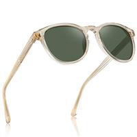 CARFIA Retro Polarised Mens Womens Sunglasses Fashion Tortoiseshell Sunglasses in Hand-Crafted Acetate CA2307
