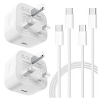 Samsung Charger, 2-Pack 25W USB C Super Fast Charging with 6.6ft USB C Data Cable Charger Cable Compatible with Samsung Galaxy S24 Ultra/S23/S22+ fe 5G/Z Flip 3/Z Fold 3 5G/Note 20/10
