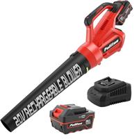 PULITUO Cordless Leaf Blower, 20V Leaf Blower with 4.0Ah Battery & Charge, Electric Blower Cordless with 400CFM, Lightweight Handheld for Garden Leaves, Wood Chips, Yard Clean