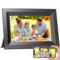 KODAK Digital Picture Frame WiFi HD IPS Touchscreen Electronic Photo Frame with App, 16GB Memory, Automatic Rotation, Sharing Pictures, Music, Videos