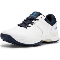 FitVille Mens Golf Shoes Extra Wide Fit Casual Trainers Water Resistant Non Slip Outdoor Spiked Trainers for Golf Training