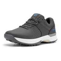 FitVille Mens Golf Shoes Extra Wide Fit Casual Trainers Water Resistant Non Slip Outdoor Spiked Trainers for Golf Training