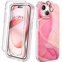 Diaclara Case for iPhone 12/16 Series Case, 360 Full Body Bumper Clear Back Cover