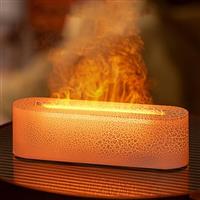 Flame Fire Diffuser Humidifier, 7 Colors Changing Oil Diffuser, Ultra-Quiet Aroma Essential Oils Aromatherapy Diffusers for Large Room, Bedroom, Office