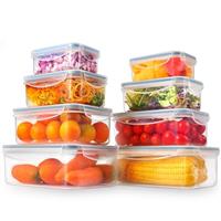 YASHE Food Storage Containers 16PCS 8 Containers + 8 Lids, Airtight Plastic Food Containers with Lids, Pantry Kitchen Containers, Leak-Proof, BPA Free, Microwave Freezer Safe, 0.24-1.5L