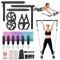 Zacro Pilates Bar with Resistance Bands, Pilates Bar with Ab