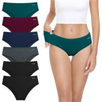 coskefy Underwear Women, 6 Pack Cotton Knickers Soft Breathable Briefs Comfy Hipster Panties Ladies Underpants