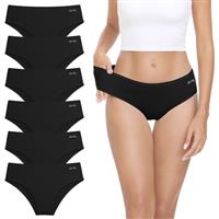 coskefy Underwear Women, 6 Pack Cotton Knickers Soft Breathable Briefs Comfy Hipster Panties Ladies Underpants
