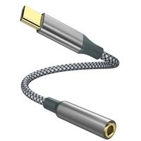 USB C to Aux Audio Dongle Cable Cord(Pack of 2), Type C to 3.5mm Female Headphone Jack Adapter for iPhone 15 Pro Max/15 Pro/15 Plus, Samsung Galaxy S23/S22/S21 Ultra, iPad Pro, Pixel