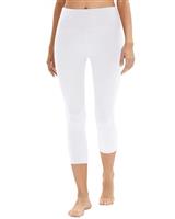 DDOBB High Waisted Capri Leggings for Women 3/4 Gym Leggings Opaque Cropped Trousers Tummy Control Pants for Workout Yoga