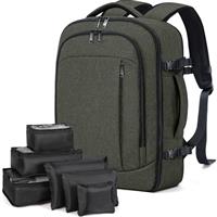 Lekespring Travel Backpack Cabin Size Carry-On Laptop Backpack with 6 Organizational Bags