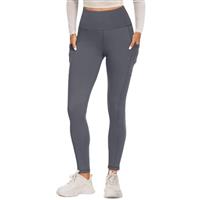 FOTOCITI Gym Leggings for Women with Pockets Black High Waisted Leggings Soft Elastic Opaque Tummy Control Slim Trousers Sports Workout Running Yoga Pants