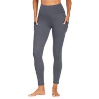 FOTOCITI Gym Leggings for Women with Pockets Black High Waisted Leggings Soft Elastic Opaque Tummy Control Slim Trousers Sports Workout Running Yoga Pants