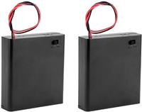 ANMOO AA 6V Battery Holder Case Wired ON/OFF Switch Cover Pa