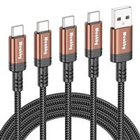 USB C Charger Cable,USB C Cable,Nylon phone Charger Cable Type C Fast Charging Cable for Samsung S23/S22/S21 Macbook ipad Huawei Google iphone 15 pro Max