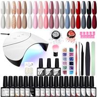 VANREESA Gel Nail Polish Set with Lamp Starter Kit