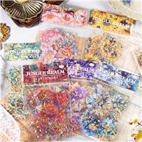 Alideco 120pcs Scrapbook Stickers Set Kawaii Vintage Four Seasons Girls wear Stickers for Journaling Scrapbooking Junk Journal Crafts Embelishment Decoration Diary Stickers