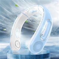 Dnenellr Neck Fan, Portable Neck Fan Rechargeable, Bladeless Cooler Fan with 5200mAh Battery Operated