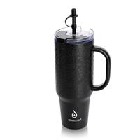 Ideus Insulated Tumbler, 40oz (1140ml) Stainless Steel Double Walled Travel Tumbler with Handle and Straw Lid for Cold & Hot Beverages
