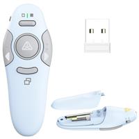Qui Presentation Clicker Pointer, 328FT Wireless Presenter Remote PPT PowerPoint Clicker, 2.4GHz Presentation Pointer Slide Advancer for Mac, Laptop