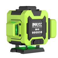 IMAYCC Laser Level Selff Leveling 4x360 Green 16 Lines with Horizontal Vertical Four-Plane Leveling and Alignment 2 Rechargeable Battery