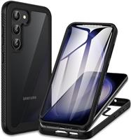 CENHUFO for Samsung Galaxy Case Built-in Screen Protector, Military Grade Shockproof Clear Cover 360Full Body Protective Rugged Bumper Phone Case for Samsung