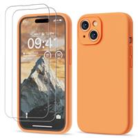 GOODVISH 3 IN 1 for iPhone 15/15 Pro/15 Pro Max/16/16 Pro/16 Pro Max/16e Case, Upgraded Camera Protection, 2X HD Screen Protector, Liquid Silicone Anti-Scratch Shockproof Anti-Fingerprint Phone Case