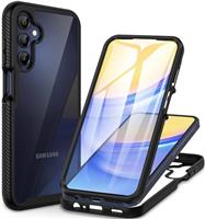 CENHUFO for Samsung Galaxy Case Built-in Screen Protector, Military Grade Shockproof Clear Cover 360Full Body Protective Rugged Bumper Phone Case for Samsung