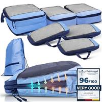 Packing Cubes with Compression for Suitcase and Backpack with Packing Bag