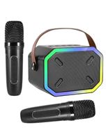 Karaoke Machine with 2 Wireless Microphones for Kids and Adults