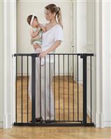 COMOMY Stair Gate for Baby, Auto Close Dog Gates Indoor, Pressure Fit Child Safety Gate for Doorways Hallways, Extra Wide Tall Pet Gate with Door for The House