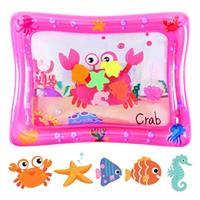 Aolso Tummy Time Mat, Inflatable Tummy Time Water Mat, Newborn Toys Play Mat Baby Playmat Sensory Toy, Baby Water Play Mat for Infants and Toddlers 3 Months and Above