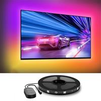 Govee LED TV Backlight, 2.4M RGBIC Backlight for 40-50 inch TV, Smart LED Strip with Bluetooth Wi-Fi and App Control, Works with Alexa and Google Assistant, Music Sync, 76 Profiles