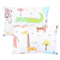 Baby Toddle Pillowcase 2 Pack 100% Cotton Pillow Cover, Cot Bed Pillow Pair Cases 40x60cm Gifts for Children's Day Envelope Style Travel Pillow Cover for Boys and Girls
