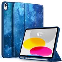 CACOE Case for iPad 10th Generation with Pencil Holder 2022 10.9, Soft TPU Back 10th Gen Cover with Pen Holder iPad Protective Smart Stand Case for iPad 10 Generation