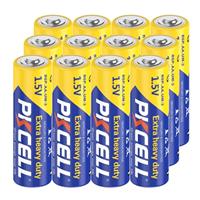 AA 1.5V Batteries Zinc-Carbon Batteries for Toys, R6P, Remote Controls, LIghts, 12 Pieces, PKCELL