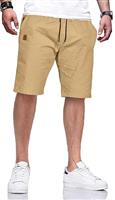 HCSS Mens Casual Shorts Summer Cotton Chino Sports Shorts with Elastic Drawstring Waistband