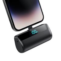 Feob Mini Power Bank for iPhone 5200mah,PD 20W Fast Charging Portable Charger iPhone, Compact Battery Pack with LCD Dispay, Compatible with iPhone 14/14 Pro Max/13/13 Pro Max/12/11/XR/X/8/7/6-blue
