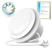 SLUELI Bathroom Extractor Fan, Upgraded Powerful Bathroom Ventilation Fan Low Noise Exhaust Fan, Easy Installation on Windows Ceilings Walls in Bathrooms Kitchens Garages