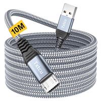 Txtcu Micro USB Charger Cable 1M-10M, Braided PS4 Controller Charge Cable, Compatible for Samsung Galaxy S7/S5/J3/J5/J7, Huawei, HTC, LG, PS4, Kindle, Xbox, Nexus, Nokia