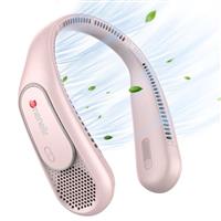 Neck Fan, Portable Neck Fan, Rechargeable Bladeless Fan with 360Cooling Airflow,6000mAh Battery Operated and 3 Speed