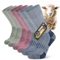 TIBISI Thermal Mens Socks Women,Merino Wool Socks,Warm Winter Thick Socks,Work Socks,Running Sports Hiking Walking Trainer socks Wool Socks- 3 pairs