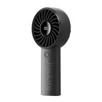 JISULIFE Handheld Fan Life4, Upgraded Portable Fan with Powerful Wind, USB Rechargeable Mini Hand Fan with Digital Display, 5 Wind Speeds, Ideal for Travel,Beach,School,Eyelash
