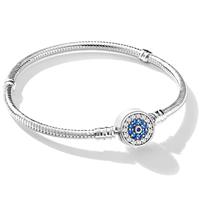 Jokmeo 925 Sterling Silver Snake Chain Charm Bracelet for Pa
