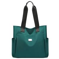 URAQT Nylon Shoulder Bag for Women, Multi-Pocket Tote Bag with Zipper, Waterproof Casual Tote Bags Lightweight Nylon Hobo Bag, Large Capacity Handbag for School Shopping Travel Work Daily Use
