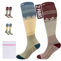 360 RELIEF Compression Socks for Women & Men - 15-20 mmHg Travel Flight Socks Graduated Support - Ideal for Running, Cycling & during Maternity - with Laundry Bag